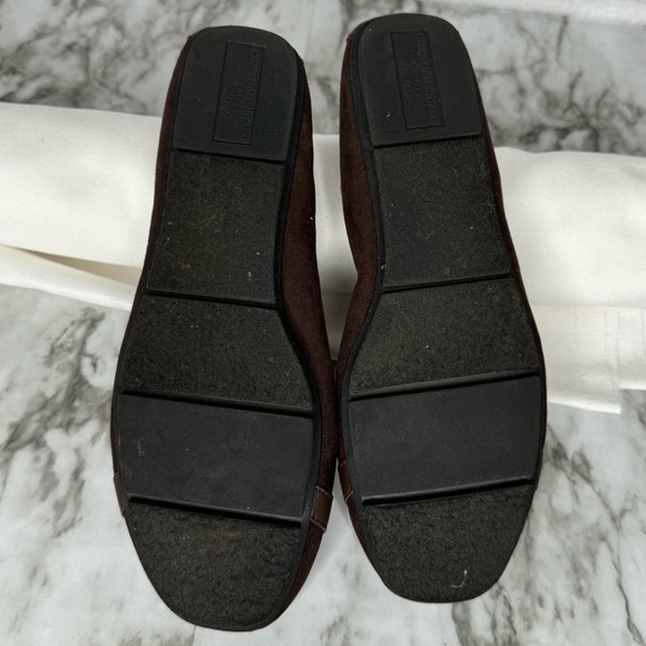 Christian Siriano for Payless Daphne Brown‎ Faux Leather Buckle Flats- Sz 6 - Picture 9 of 10